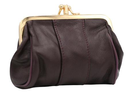 Portmonetka skórzana 665 D.Brown