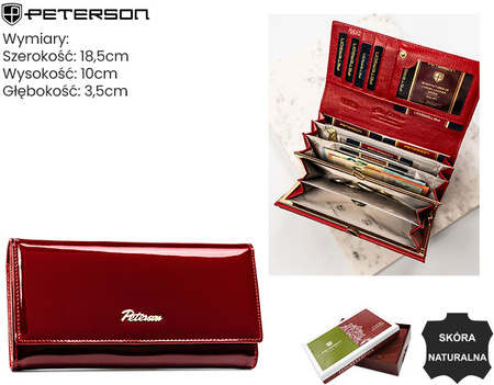 Portfel damski skórzany PTN BC-42122 Red