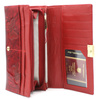 Portfel damski skórzany PTN 42106-NBF Red-Black