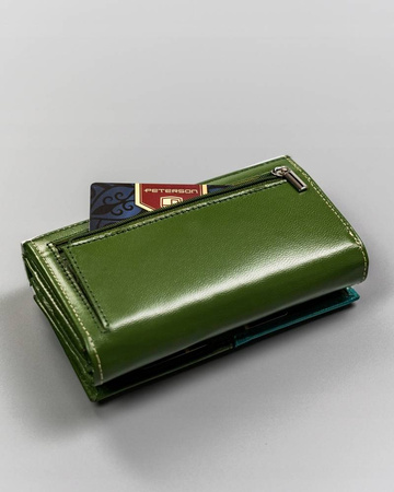 Portfel skórzany RFID PETERSON PTN RD-21-GCL-Y