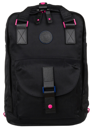Plecak tekstylny LULUCASTAGNETTE NANO NOIR/BLACK