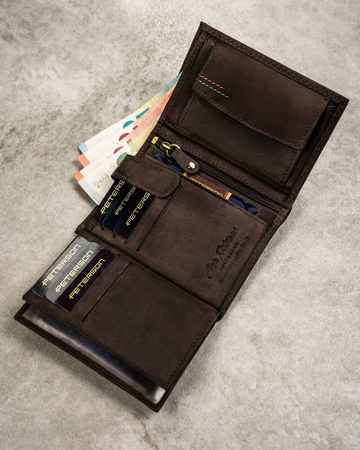 Two-Piece Gift Set: Men's Wallet and Keychain by Peterson PTN SET-M-1542
