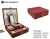 Plastic and leatherette jewelry box PTN SZK-03