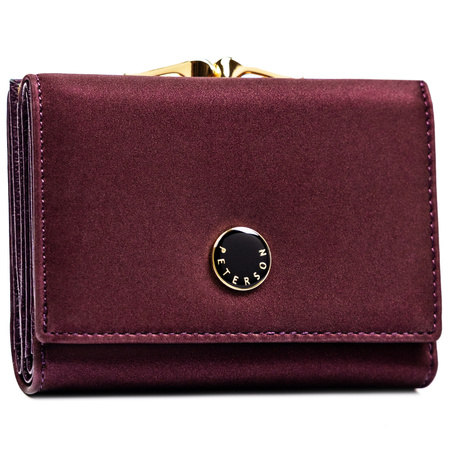 Portfel damski skóra naturalna+PU PTN PS15-09-HNL Purple