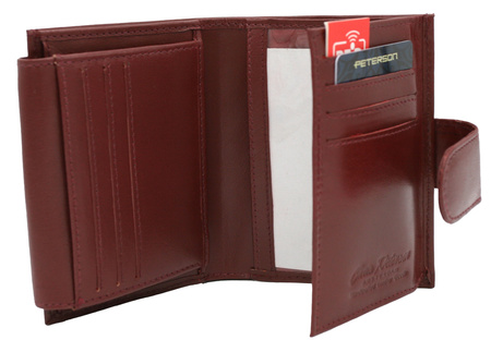 Portfel damski skórzany PTN 2516-BO Wine