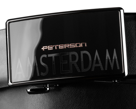 Pasek męski skórzany PTN A022-AB Black