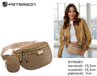 Saszetka nerka PTN NER-ALE-7 D.Beige
