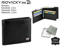 Portfel skórzany RFID ROVICKY CPR-022-BAR