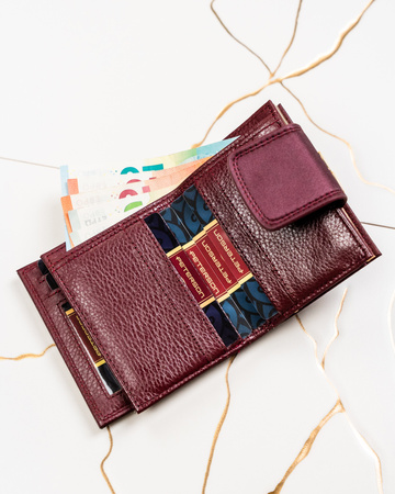 Portfel damski skóra naturalna+PU PTN PS329-HNL Purple