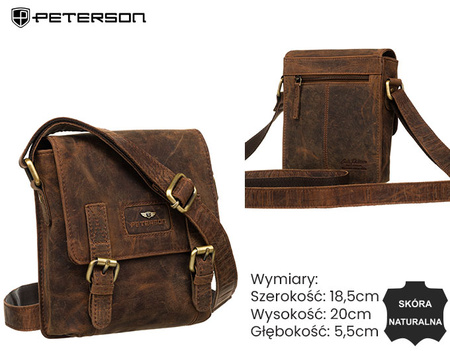 Torba skórzana PTN 996-S-NSH Tan