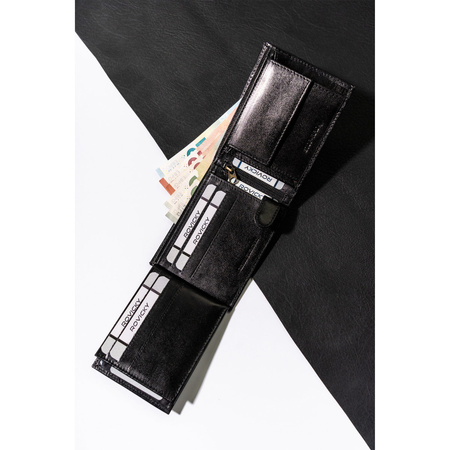 Portfel męski skórzany na blistrze 304-GA-BL