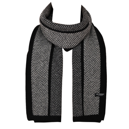 Elegant men's scarf by Peterson PTN SA100-02 Black