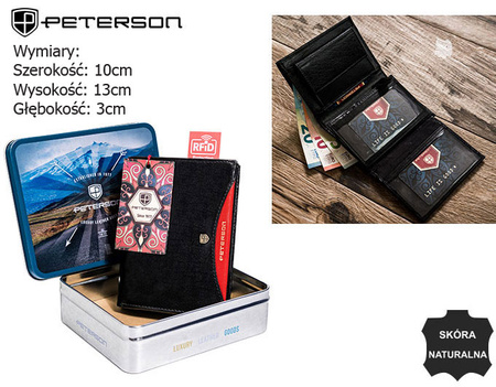 Peterson leather RFID wallet PTN 348.01-5927