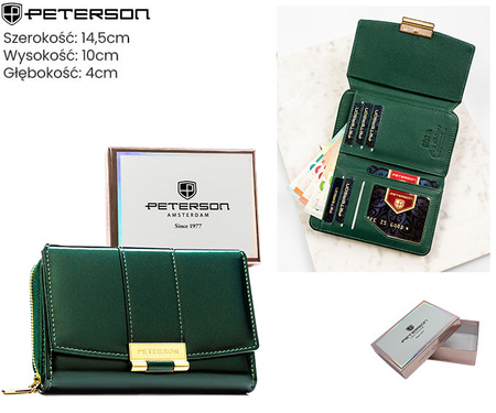 Portfel damski eko PTN 0015-LAK Green