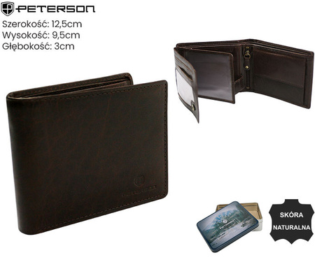 Portfel męski skórzany PTN N992-BUF Brown
