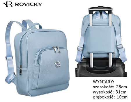 Plecak damski PU R-PL-29601 Blue