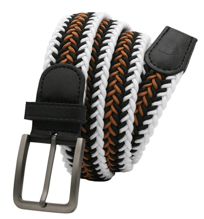 Pasek parciany z elementami skórzanymi PTN PAR-S-115 WBC-BL