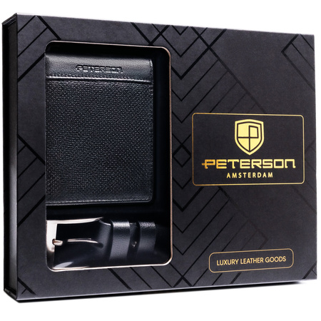 Zestaw portel+pasek PTN N992-DOT-BW Black