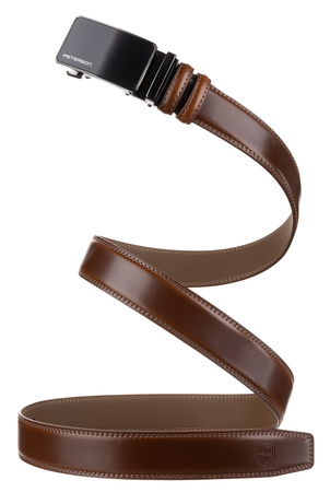 Pasek męski skórzany PTN A019-AS Brown