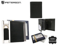 Two-Piece Gift Set: Men's Wallet and Keychain by Peterson PTN SET-M-1542