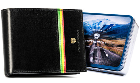 Portfel męski skórzany Reggae PTN 304RA Black