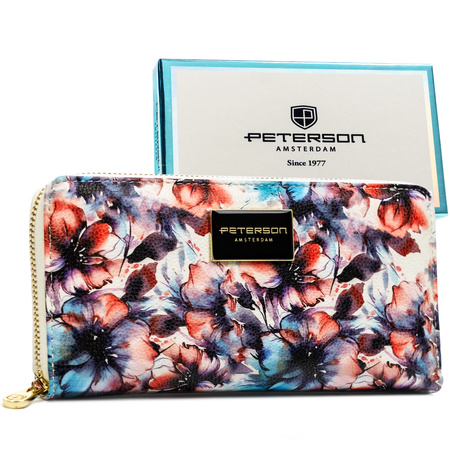 Portfel skóra + PU PTN PX25-PF2 Blue