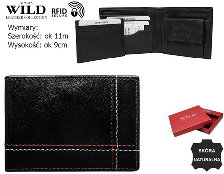 Leather wallet Always Wild N015-VTK-D