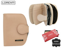 Portfel damski skórzany 43972-CIS-3320 BEIGE