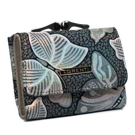 Women's leather wallet 55287-ONBF Gray