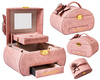 Pink Jewelry Box with Flower Decoration Peterson PTN SZK-01