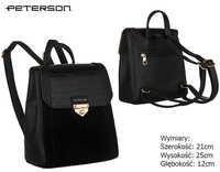 PETERSON PTN PLEC-ALE-1 eco leather backpack