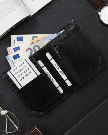 ROVICKY RFID leather wallet N484-RVTM-GN
