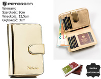 Portfel damski skórzany PTN 1N-602 Gold