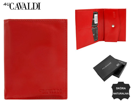 Skórzane etui na dokumenty N379-CSL Red