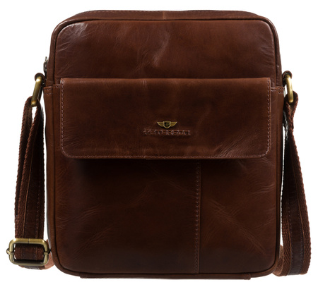 Torba skórzana + Etui PTN 719-TUM Brown