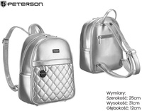 Plecak damski PU PTN SPY-1-PIL Silver