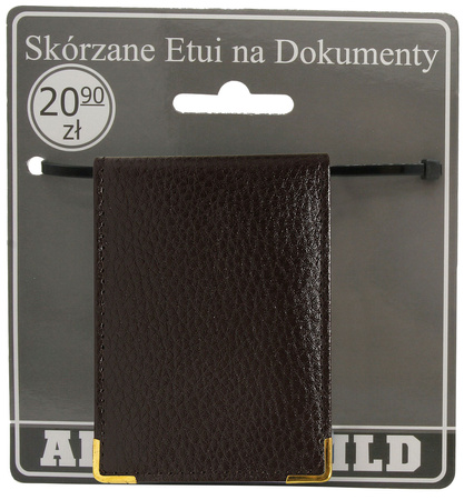 Skórzane etui na dokumetny 301-BL Brown