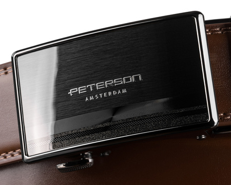 Pasek męski skórzany PTN A021-AS Brown