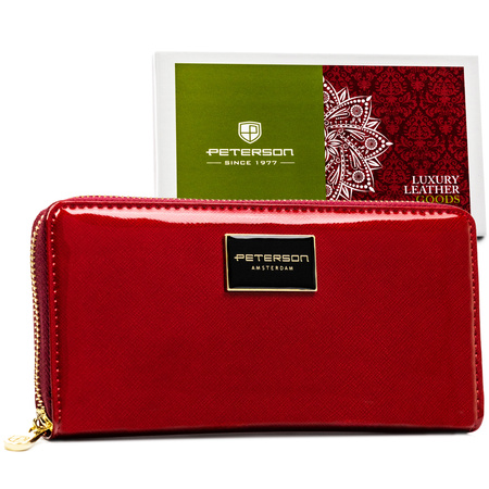 Portfel damski skórzany PTN PH25-1-SAF RED