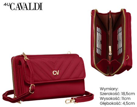 PU handbag-wallet M-11-7928 Red