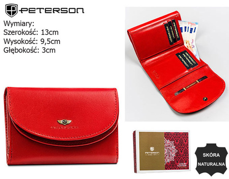 PETERSON PTN 116-BO RFID leather wallet