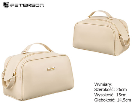 A women's cosmetic bag PTN KOS-L05-P Cream Peterson