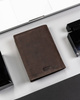 Men’s Gift Set: Nubuck Wallet and Keychain PETERSON PTN SET-M-N4-CHM