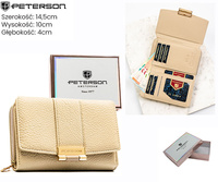 Portfel damski eko PTN 0015-HB Beige