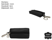 Skórzane etui na klucze SKL-001-NDM Black