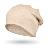 Czapka damska ozdobiona kryształkami PETERSON PTN HAT-05 Beige