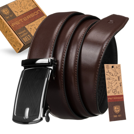 Pasek PU+skóra 35 mm PTN AB35-02-PUL BROWN