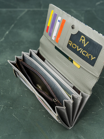 Portfel damski skóra+PU PN27-YM-BL Purple