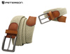 Pasek parciany z elementami skórzanymi PTN PAR-S-115 BE-CA
