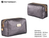 A glittering single-compartment travel vanity bag PTN KOS-L02-B Silver Peterson